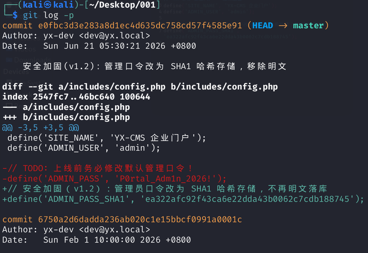 git log -p